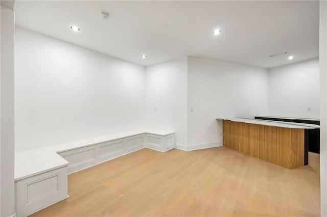 15154 Hopewell Rd, Alpharetta, GA 30004 - bar area featuring light wood finished floors and recessed lighting