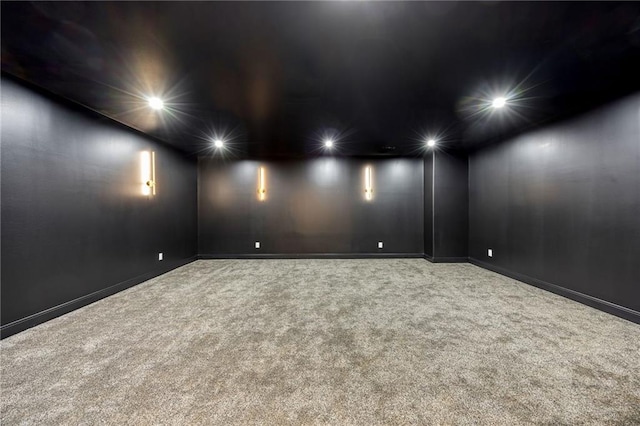 15154 Hopewell Rd, Alpharetta, GA 30004 - carpeted empty room with recessed lighting and baseboards