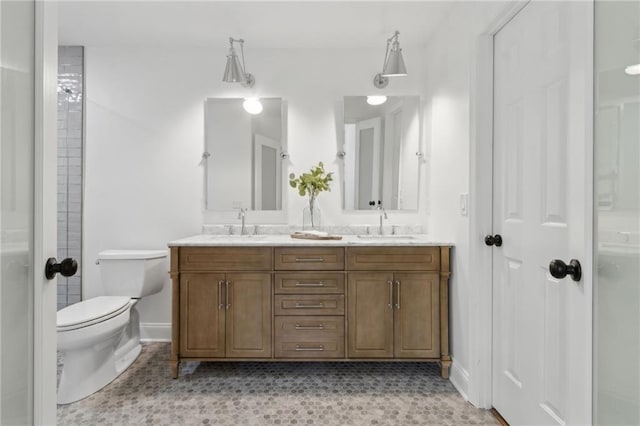 9165 Eves Cir, Roswell, GA 30076 - full bath featuring double vanity and baseboards