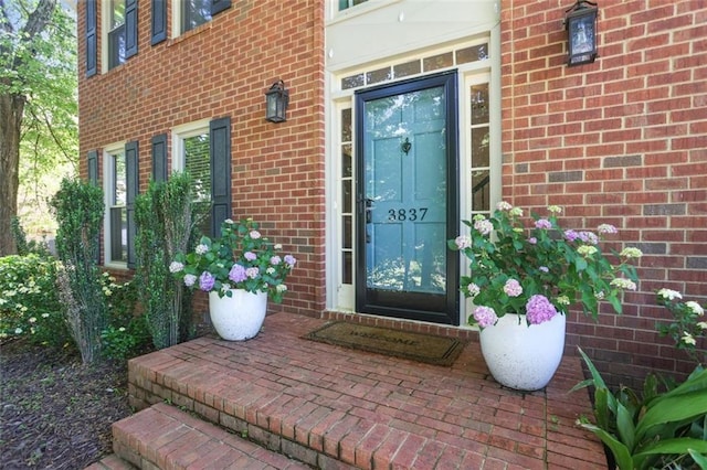 3837 Fenway Xing, Marietta, GA 30062 - doorway to property featuring brick siding