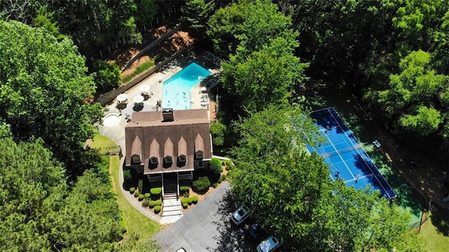 3837 Fenway Xing, Marietta, GA 30062 - drone / aerial view of a pool area