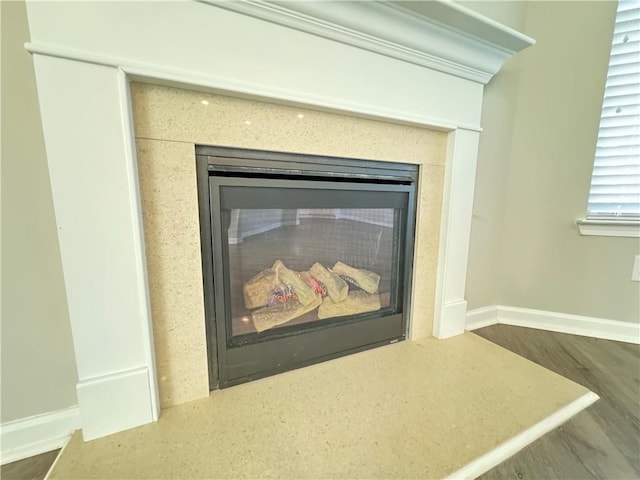 room details with hardwood / wood-style flooring