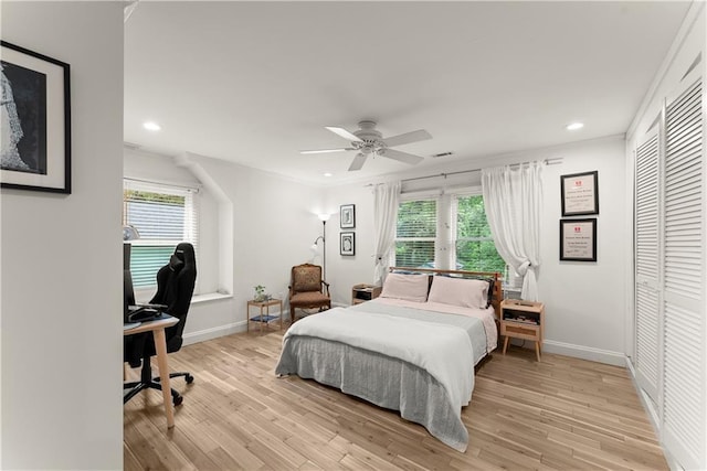 233 Spence Ave SE, Atlanta, GA 30317 - bedroom with an office area, multiple windows, baseboards, and recessed lighting