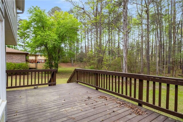 7275 Oswego Trl, Riverdale, GA 30296 - view of wooden terrace