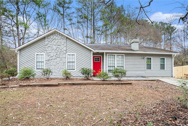 view of ranch-style home