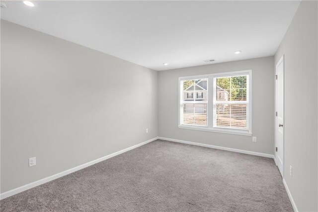 view of carpeted empty room