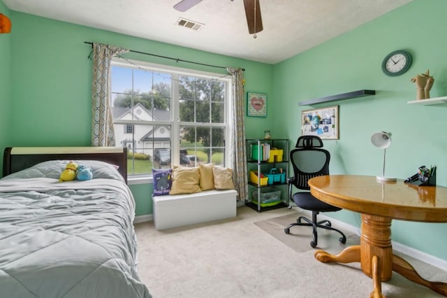 570 White Stag Ct, Suwanee, GA 30024 - bedroom featuring carpet, baseboards, and ceiling fan