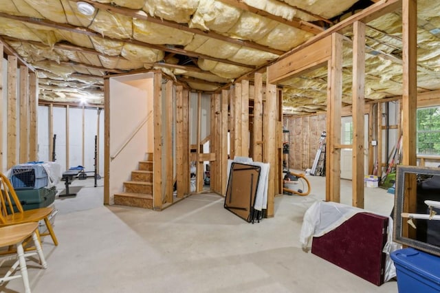 570 White Stag Ct, Suwanee, GA 30024 - below grade area with stairs