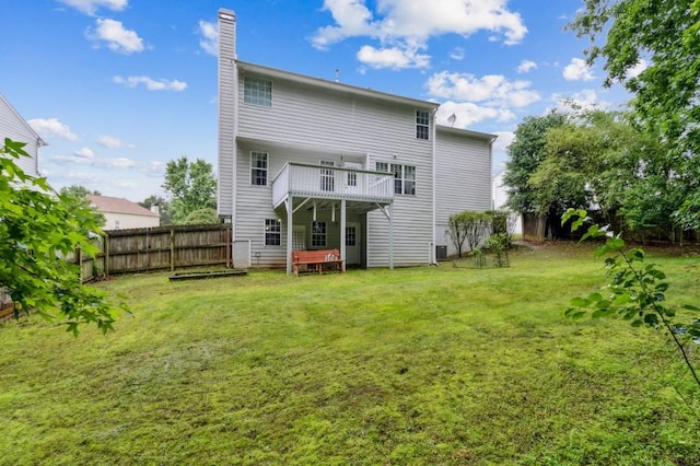 570 White Stag Ct, Suwanee, GA 30024 - rear view of property featuring a chimney and a wooden deck