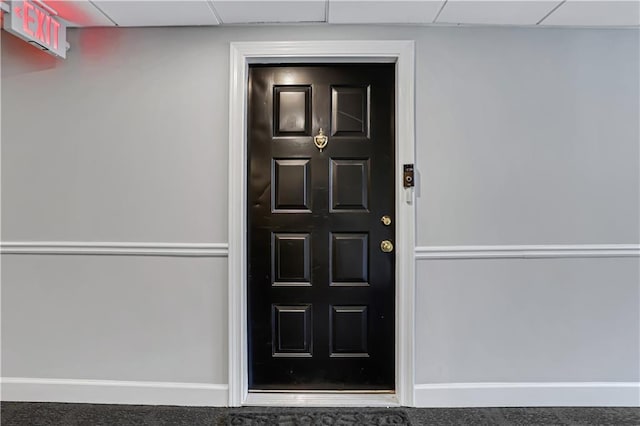 view of exterior entry