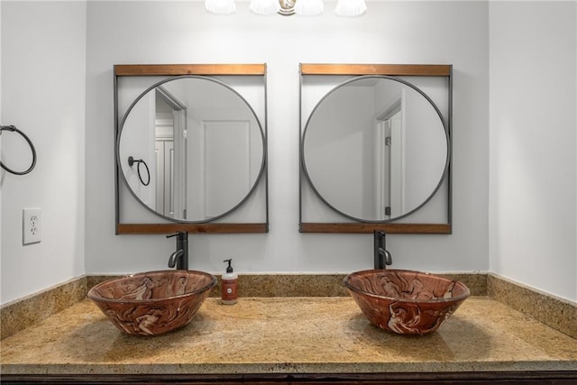 bathroom with a sink