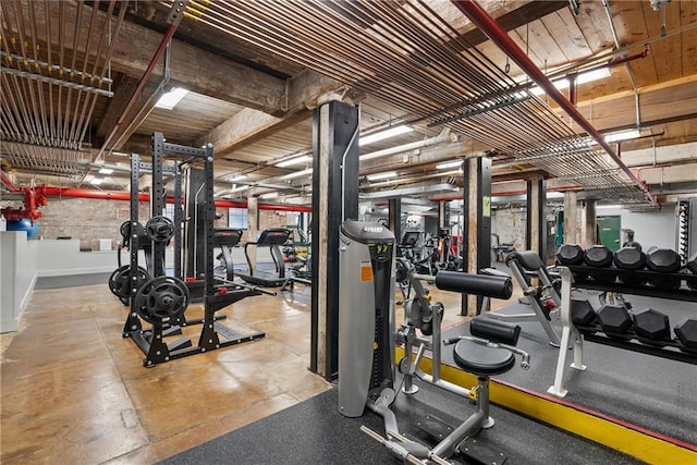 170 Boulevard Se E120, Atlanta, GA 30312 - gym with baseboards