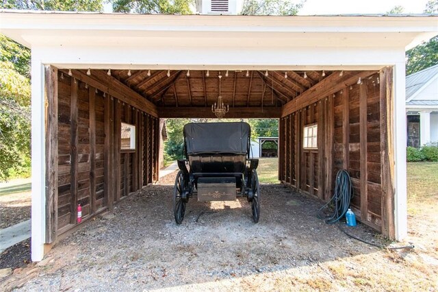 view of stable