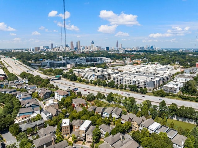970 N Ormewood Park Dr SE, Atlanta, GA 30316 - drone / aerial view of a view of skyline and a main thoroughfare
