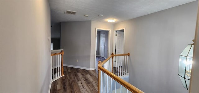 1230 Chris Lake Dr, Lawrenceville, GA 30046 - hall with an upstairs landing, wood finished floors, and baseboards