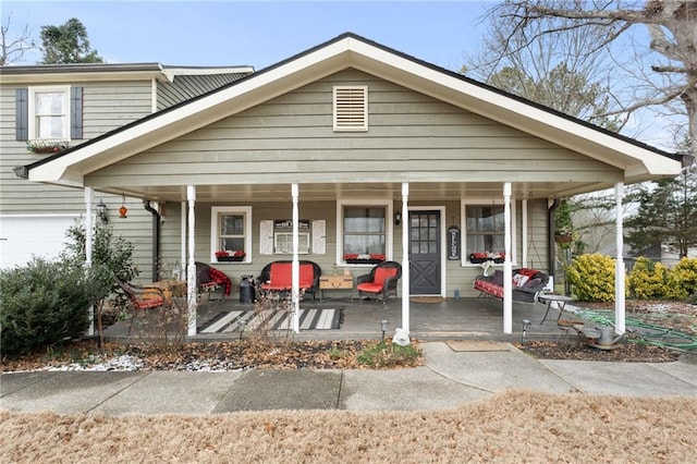 bungalow featuring a porch