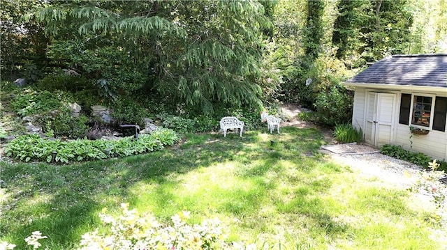 4519 Sims Ct, Tucker, GA 30084 - view of yard featuring an outbuilding and a storage unit