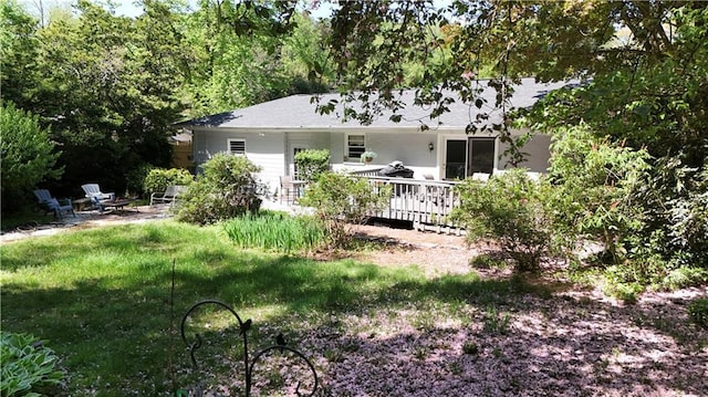 4519 Sims Ct, Tucker, GA 30084 - rear view of house featuring a wooden deck