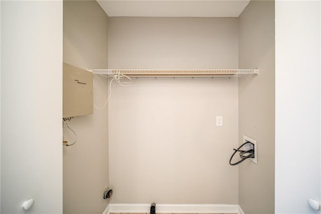 washroom with washer hookup