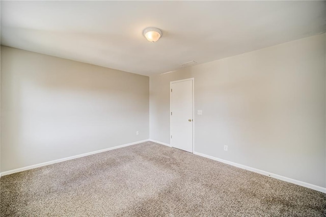 view of carpeted empty room