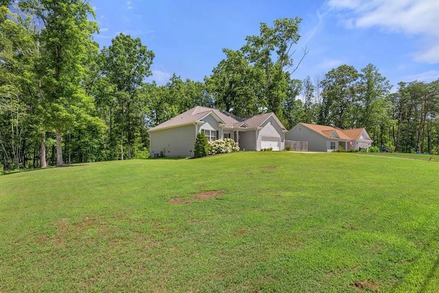 exterior space featuring a front lawn