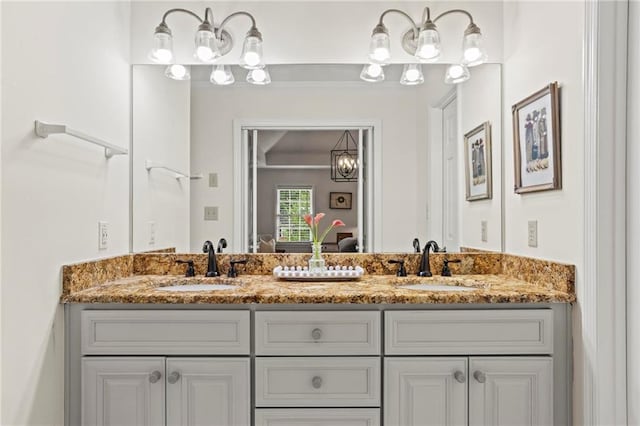 4792 Fairville Ct, Marietta, GA 30062 - full bathroom featuring double vanity and connected bathroom