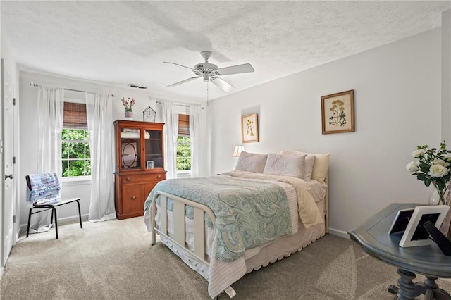 4792 Fairville Ct, Marietta, GA 30062 - bedroom with multiple windows, carpet floors, baseboards, and a textured ceiling