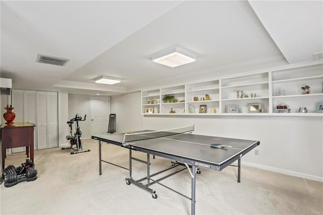 4792 Fairville Ct, Marietta, GA 30062 - rec room featuring light colored carpet and baseboards