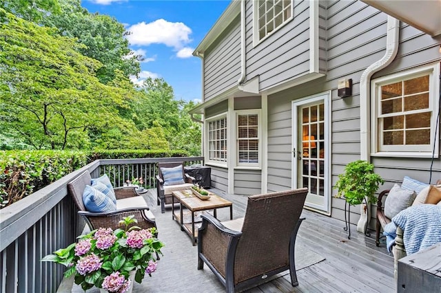 4792 Fairville Ct, Marietta, GA 30062 - wooden terrace with an outdoor living space