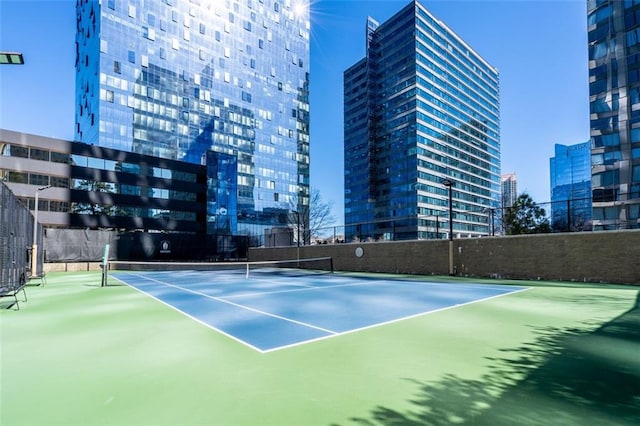 view of tennis court