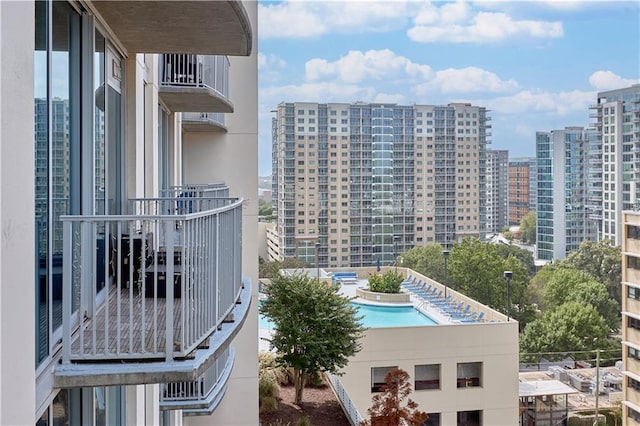 view of balcony