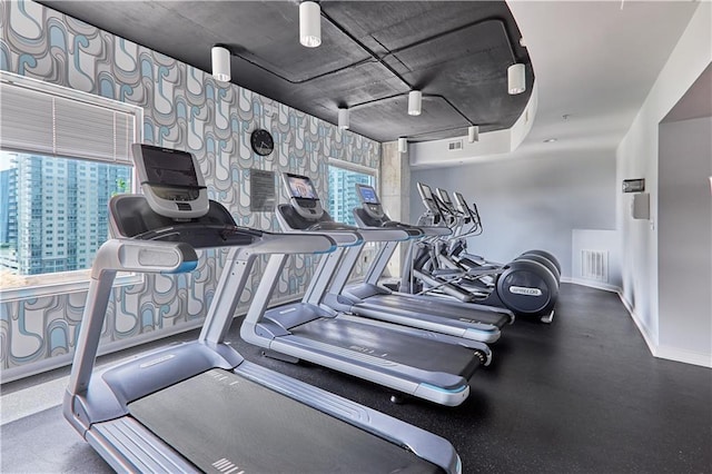 view of exercise room