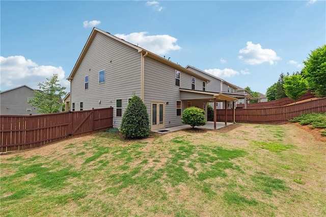 4090 Danbury Farms Dr, Cumming, GA 30040 - rear view of house featuring a patio, french doors, and a gate