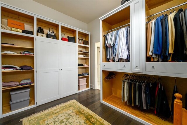 400 Fox Valley Dr, Monroe, GA 30656 - spacious closet with dark wood-style floors