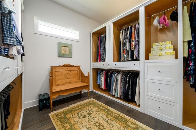400 Fox Valley Dr, Monroe, GA 30656 - walk in closet featuring dark wood-style floors