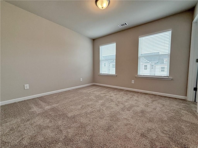 view of carpeted empty room