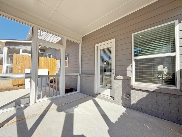 sunroom / solarium with plenty of natural light