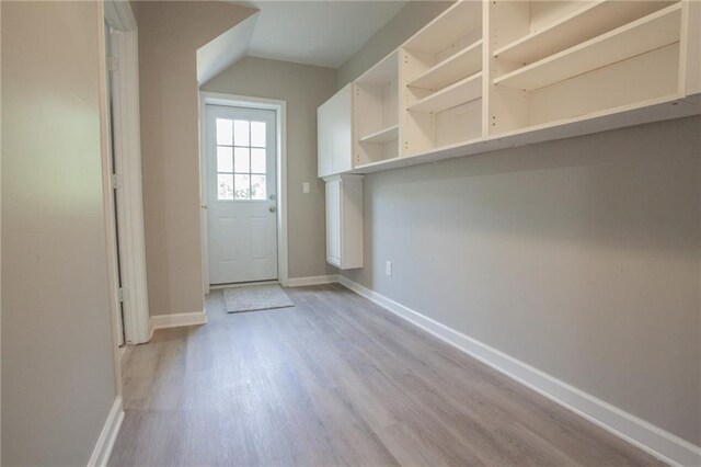 interior space featuring light hardwood / wood-style floors