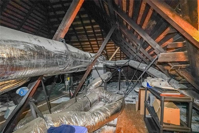 view of attic