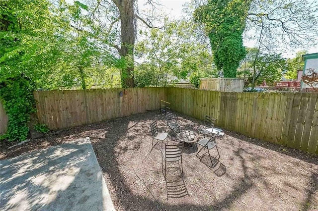 view of patio / terrace with a fenced backyard