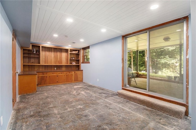 3055 Henderson Mill Rd, Atlanta, GA 30341 - bar area featuring recessed lighting, wood ceiling, and built in features