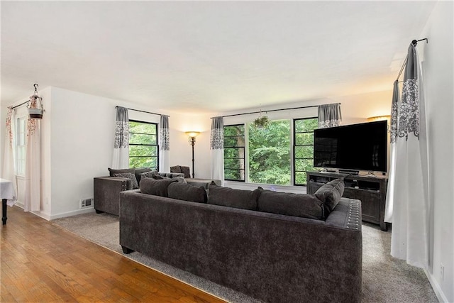 3055 Henderson Mill Rd, Atlanta, GA 30341 - living area featuring baseboards and wood finished floors