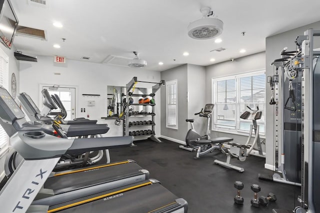 view of exercise room