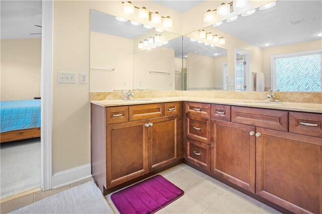 3460 Drayton Manor Run, Lawrenceville, GA 30046 - full bath with tile patterned floors, a bath, baseboards, and a shower