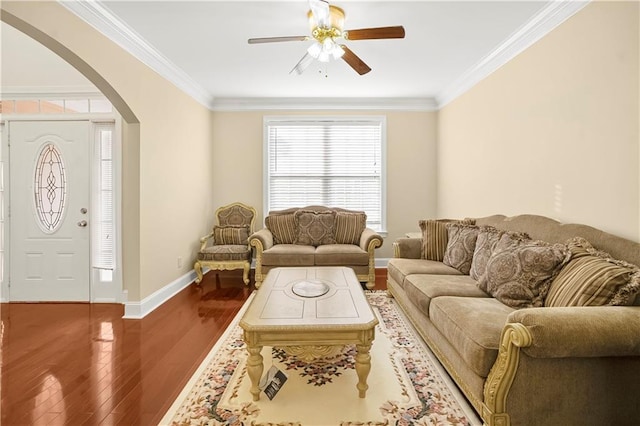 3460 Drayton Manor Run, Lawrenceville, GA 30046 - bedroom with light colored carpet, vaulted ceiling, baseboards, a ceiling fan, and arched walkways