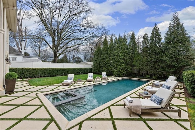 view of pool with a patio area