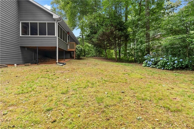 2865 Bryant Ct, Cumming, GA 30040 - view of grassy yard featuring a sunroom
