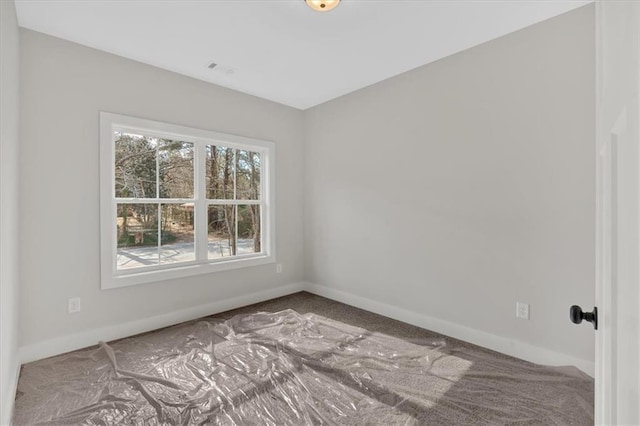 view of carpeted empty room