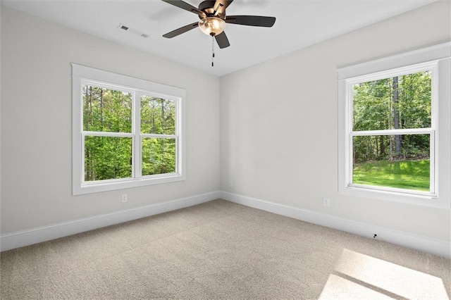 130 W Lake Blvd, Carrollton, GA 30116 - carpeted empty room featuring baseboards and ceiling fan