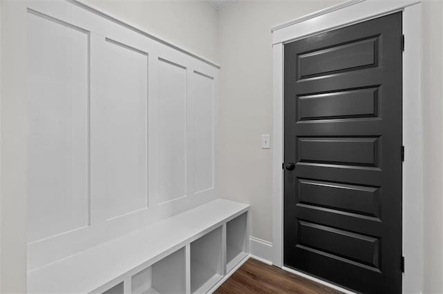 130 W Lake Blvd, Carrollton, GA 30116 - mudroom with dark wood finished floors and baseboards